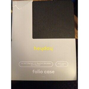 Apple iPad Air 10.9 Inch and iPad Pro 11 Inch Case - Heyday Black Saffiano